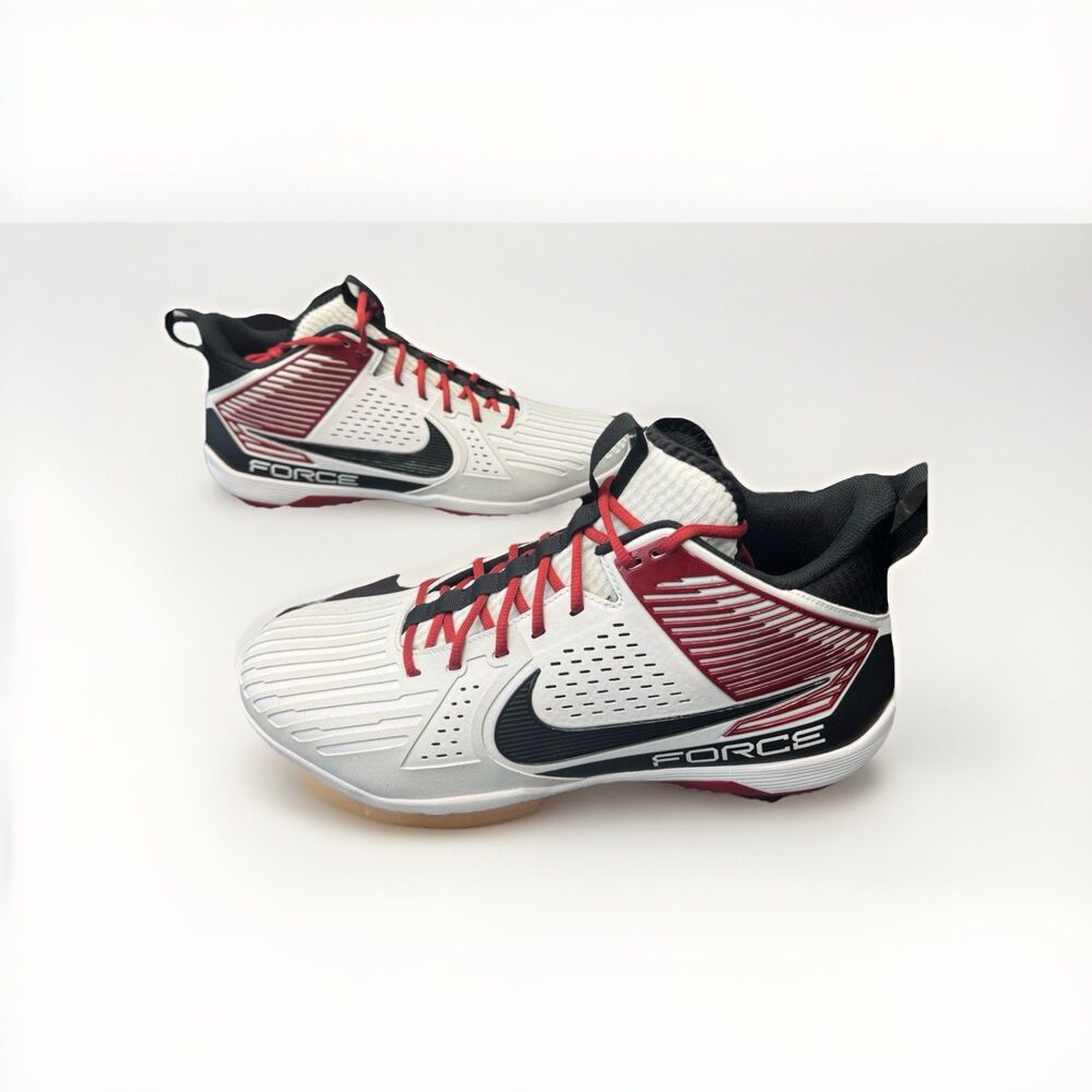 Nike Force Savage Pro 3 Football Cleats Mens 16 White Red Black BNIB